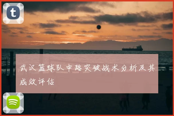 武汉篮球队中路突破战术分析及其成效评估